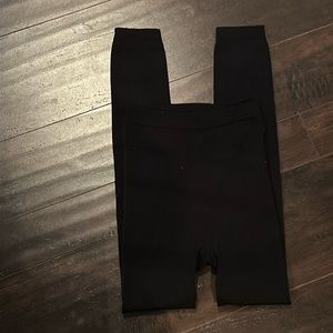 Black Leggings with warm, fleece-like lining